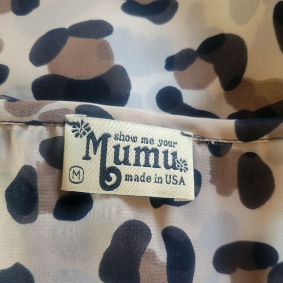 Show Me Your Mumu Leopard Ruffle Cami Size Medium - Picture 5 of 6
